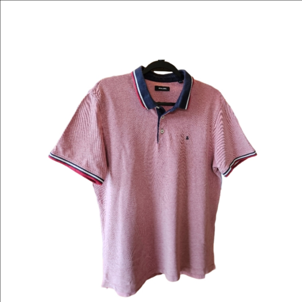 Jack & Jones Men's Pink Polo Shirt